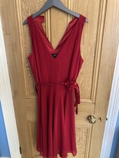 Hobbs Red Evening Dress Size 14