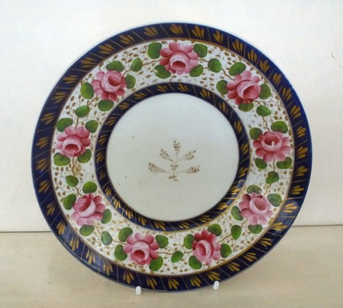 Antique new hall saucer - antique, shaped