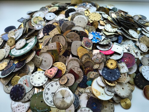 100pc vintage watch dials lot - vintage,