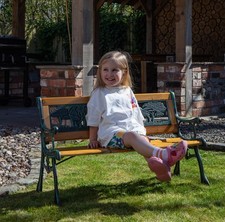 Kids 2 Seater Wooden & Cast