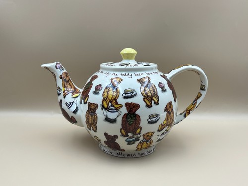 Vintage teddy bear teapot - vintage,