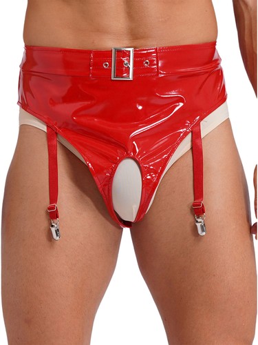 Mens pvc leather high - mens,