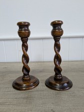 Vintage Pair Of Dark Wooden