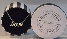 Thomas Sabo sterling silver 'love' adjustable length necklace new & boxed