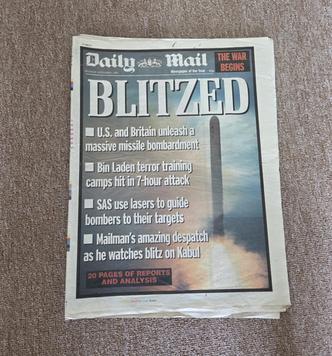 Daily mail newspaper october - daily,