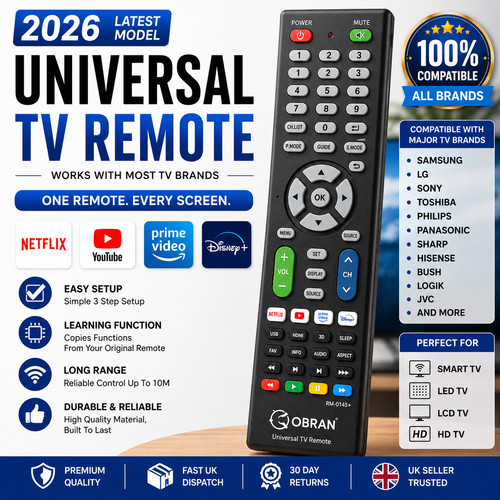Universal remote control - tv,