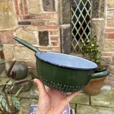 Vintage Green Enamelware