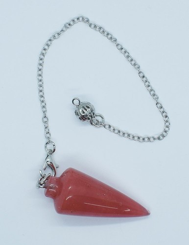 Pendulum cone cherry quartz - cone,