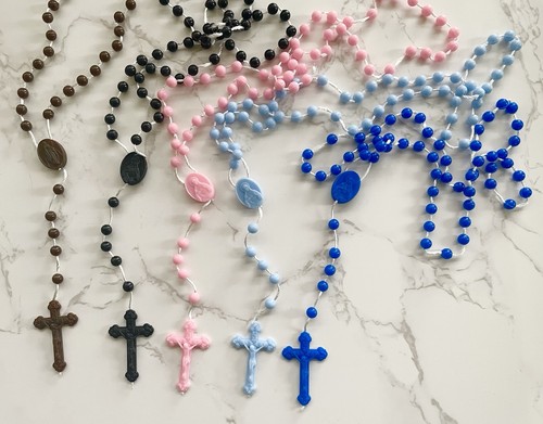 Plastic rosary beads - rosary,