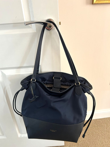Radley navy blue synthetic - navy,