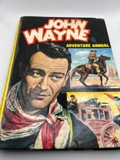 Vintage 1957 John Wayne Adventure Annual hardcover book