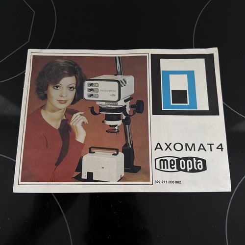 Meopta axomat manual - meopta,