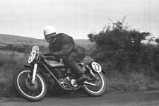 AJS 7R 350cc - Ulster Grand Prix 1950s motorcycle photograph racing photo