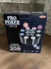 Deluxe Revolving  Professional Poker Wooden Rack 200 Chips In Wooden Chip Rack