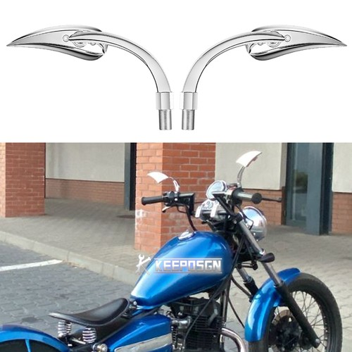 Pair chrome teardrop side - pair,