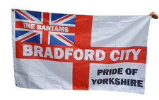 Bradford City Flag 5ft by 3ft