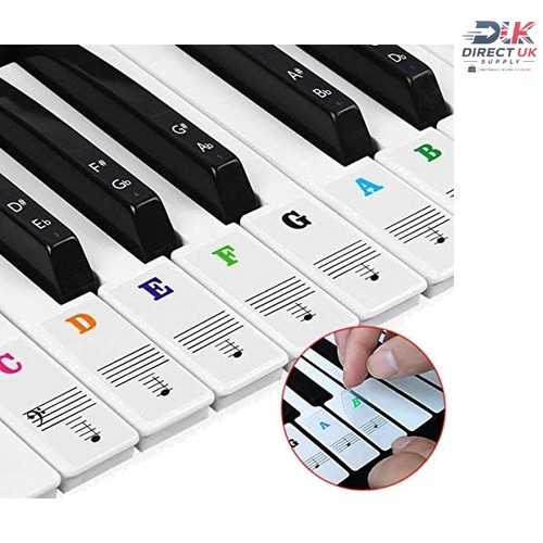 Bright multicolor piano key - bright,