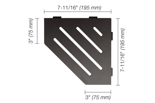 Schluter shelf dark - e,