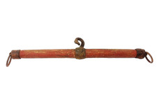 Antique Small Painted Horse Harness Leader Bar Carriage Stretcher Single Tree