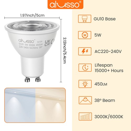 100x gu10 led bulbs 50w - gu10,