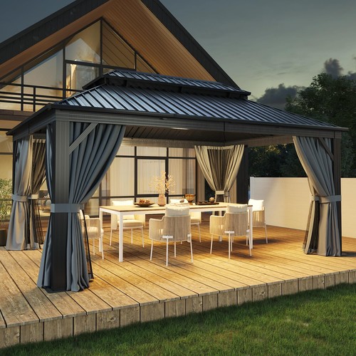 12ft 16ft hardtop gazebo - x,