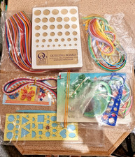 Paper Quilling bundle includes boards paper strips tool & 3 x books New and used