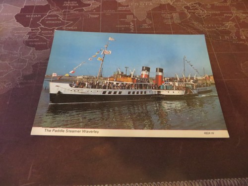 Postcard the paddle steamer - the,