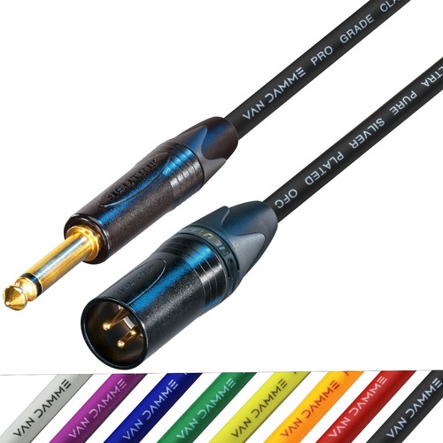 Mono jack male xlr gold - mono,