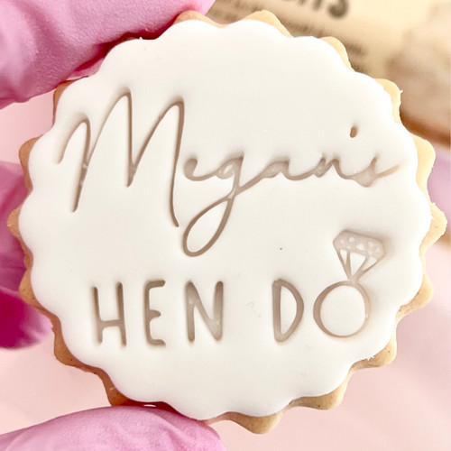Customised fondant stamp