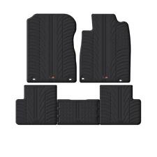 TRAVALL All Weather Floor Mats for Honda Cr-v (2012-2017) Premium Black Rubber