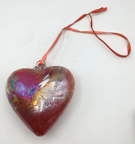Hand blown glass - glass, heart