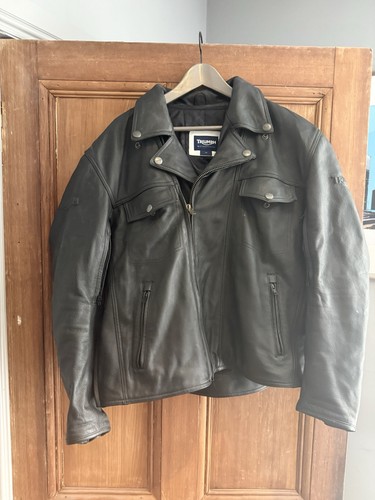 Triumph leather motorcycle - triumph,