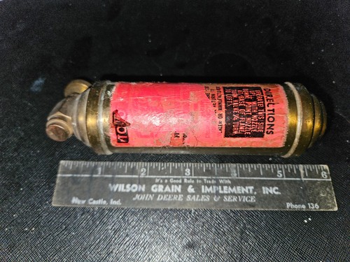 Vtg fire extinguisher - extinguisher, car