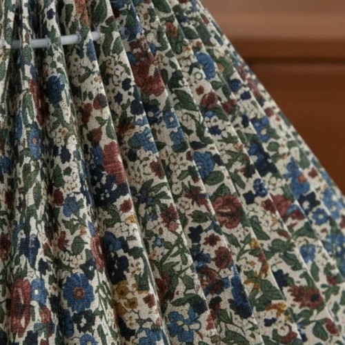 Pleated textile lampshade - textile,