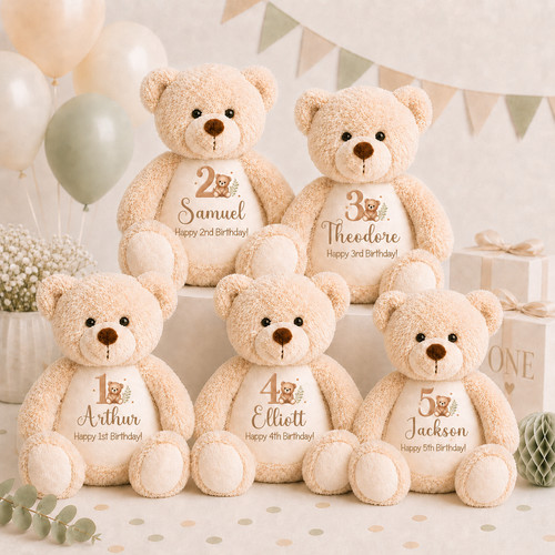 Personalised birthday teddy - personalised,