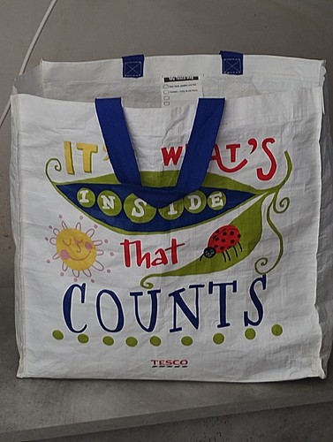 Tesco bag for life - life.'its, what's