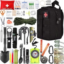 Survival First-Aid Kit Camping Hiking Military Emergency Hunting Fishing Trip