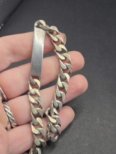 Mens 925 silver bracelet - mens, id