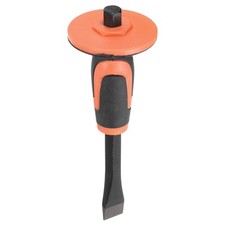 Masonry Chisel 9.7" with Hand Guard Flat Head Rock Concrete Mortar Chisel