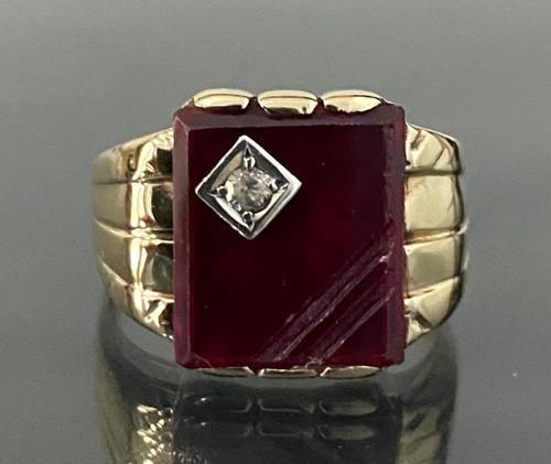 10k yellow gold synthetic - 10k,