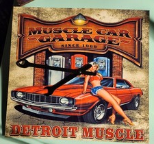 New American car garage metal