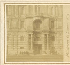 Stereoview - PARIS - Louvre Library