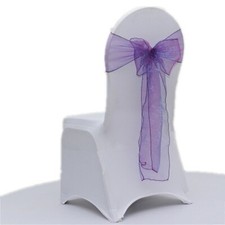 cadbury purple organza chair