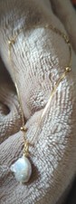 NEW 14K VERMEIL + Real Pearl