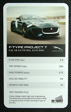 1 x info card Jaguar car