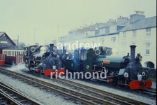 Ffestiniog Railway Blanche & Linda Steam Locomotives 1996 Original 35mm Slide