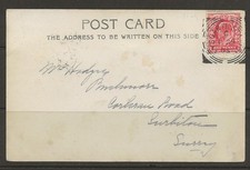 d21 GB RAILWAY 1903 PPC pmk AYSGARTH STATION / C Square Circle