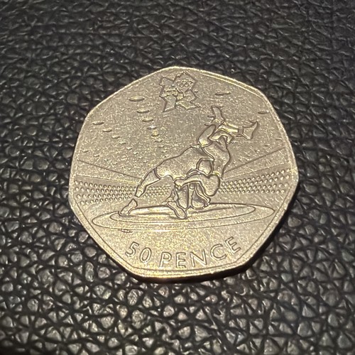 2011 circulated 50p olympic - 50p,