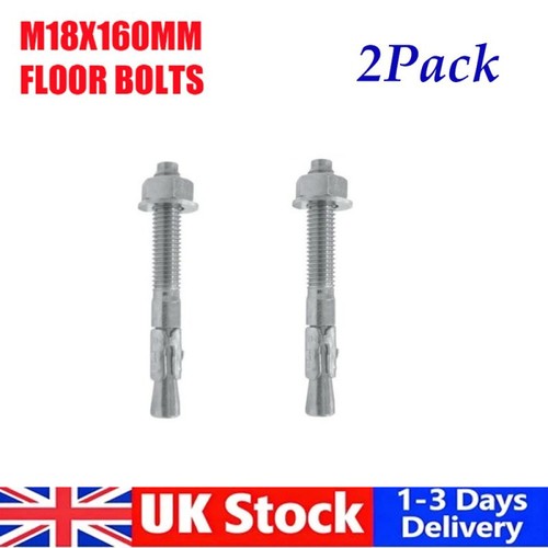 2pcs m18 x160mm floor - m18, bolts