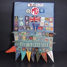 COLLECTION Vintage Woven Badges (Over 50) Mexboro MG CLOTH PANEL